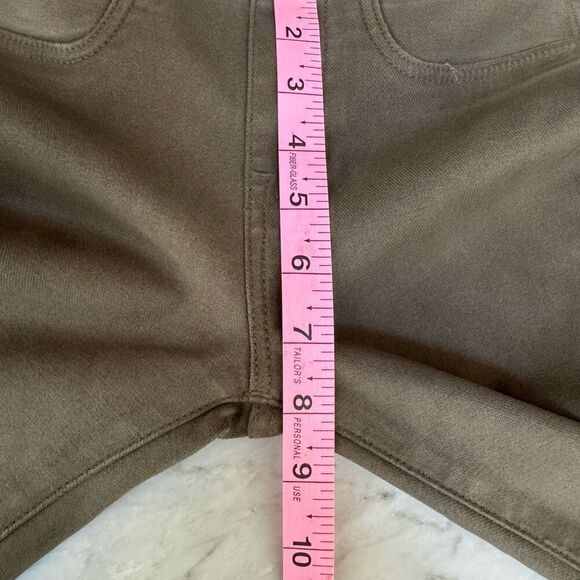 Helmut Lang Womens Coated Faux Leather Skinny Leggings pants Size 24 Green - Picture 6 of 7